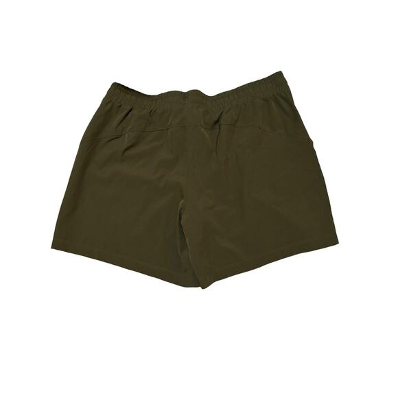 Mondetta NWT Stitched Detail Pull On Shorts Size XL Olive Green Pockets Walking - Picture 2 of 5
